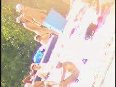 A delectable nude beach spy cam video