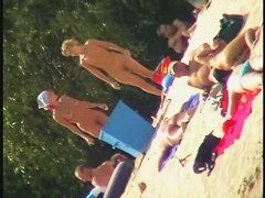 A delectable nude beach spy cam video