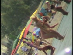 Hot amateur nudist beach voyeur vid