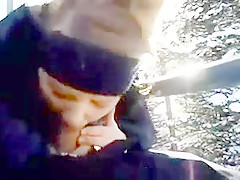 Another blowjob on the ski slopes