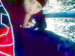 Another blowjob on the ski slopes