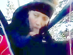 Another blowjob on the ski slopes