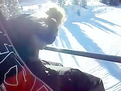 Another blowjob on the ski slopes