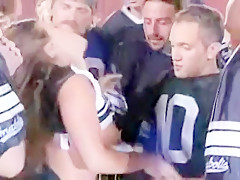 cheerleader fucked by football team gangbang