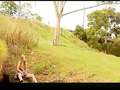 Zeta masturbating outdoor on secretly locations