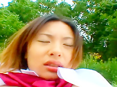 Busty school girl -Momo- outdoor SEX