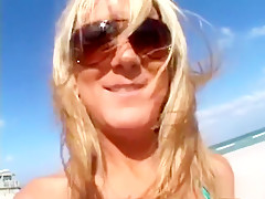 Two Hot Blondes Met In Miami Beach