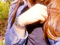 Outdoor masturbation - springtime love.