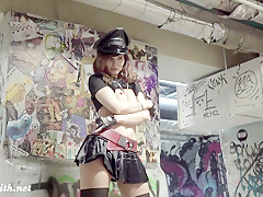 Pantyhose Rock Star flashing