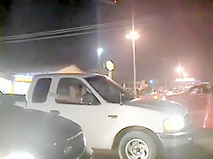 Spring break for college coeds outside and flashing for beads