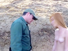 Beautiful cutie pounded on floor