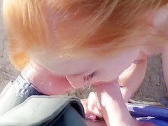 Beautiful cutie pounded on floor