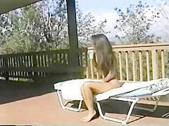 Dick-loving Joanne Rachel loves to tease the camera outdoors