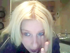 Caught son flashing on webcam