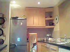 Caught son flashing on webcam