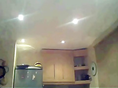 Caught son flashing on webcam