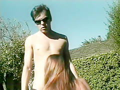 Lascivious girlie cums really hard at the end of hot outdoor adventure