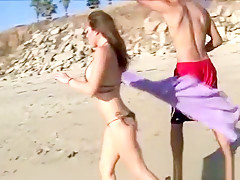 Kiera King gets a sexy massage on the beach then goes off to shag