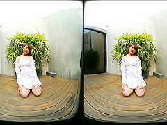 Young Asian Girl Outdoor Posing - VRPussyVision