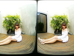 Young Asian Girl Outdoor Posing - VRPussyVision