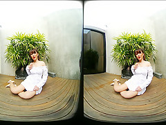 Young Asian Girl Outdoor Posing - VRPussyVision