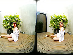 Young Asian Girl Outdoor Posing - VRPussyVision