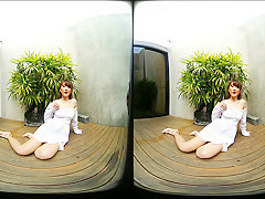 Young Asian Girl Outdoor Posing - VRPussyVision