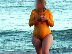 Onepiece swimsuit just add water seethrough transparent shee