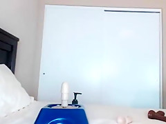 Amateur big booty cougar flashing ass on sybian