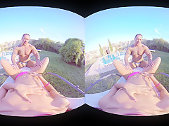 Gala Brown  Rob Diesel in Countryside Pool - VirtualRealPorn