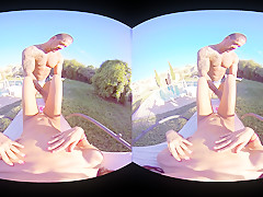 Gala Brown  Rob Diesel in Countryside Pool - VirtualRealPorn