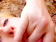 Girl persuaded on sex on beach