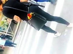 Short Chick With A Donk In Black.mp4