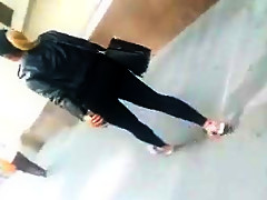 Short Chick With A Donk In Black.mp4