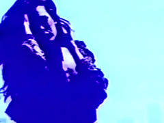 Brunette flashes at public park  beach