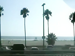 Pink haired girl fucking in the car