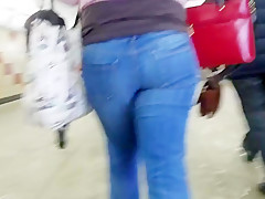 Ass in winter morning