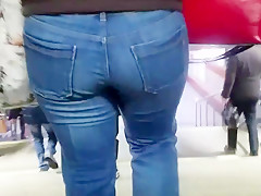 Ass in winter morning