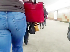 Ass in winter morning