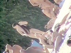 Uninhibited beachgoers let it all hang out on a sunny day a