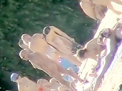 Uninhibited beachgoers let it all hang out on a sunny day a