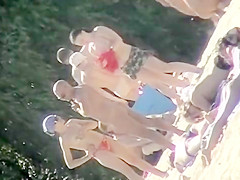 Uninhibited beachgoers let it all hang out on a sunny day a