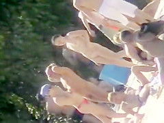 Uninhibited beachgoers let it all hang out on a sunny day a