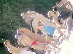 Uninhibited beachgoers let it all hang out on a sunny day a