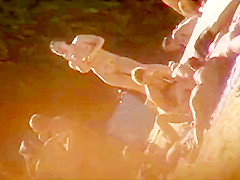 Uninhibited beachgoers let it all hang out on a sunny day a