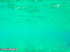 Lily Adams in You Take Lily To Snorkel At The Beach, And She Can't Stop Being Wild - ATKGirlfriends