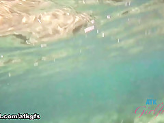 Lily Adams in You Take Lily To Snorkel At The Beach, And She Can't Stop Being Wild - ATKGirlfriends