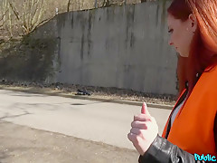 Martin Gun & Mia El Camino in Bad Babe Bends Over For Cash - PublicAgent