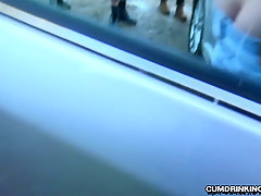 Slutwife Marion gangbanged by 20 strangers at a rest area