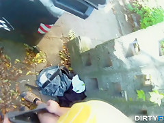 Dirty Flix - Kelly Candy - Blonde cutie tricked into outdoor sex